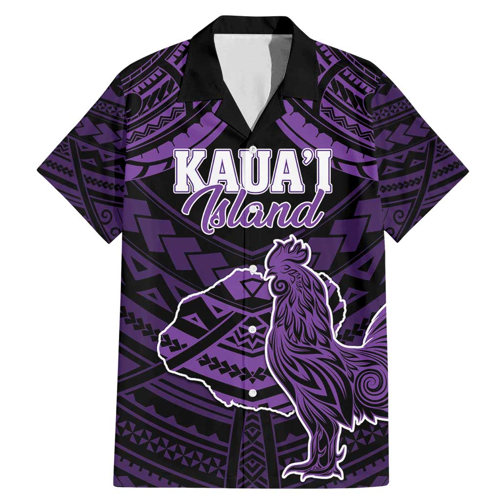 Personalised Hawaii Kauai Island Family Matching Mermaid Dress and Hawaiian Shirt Rooster Tribal Tattoo Simple Style