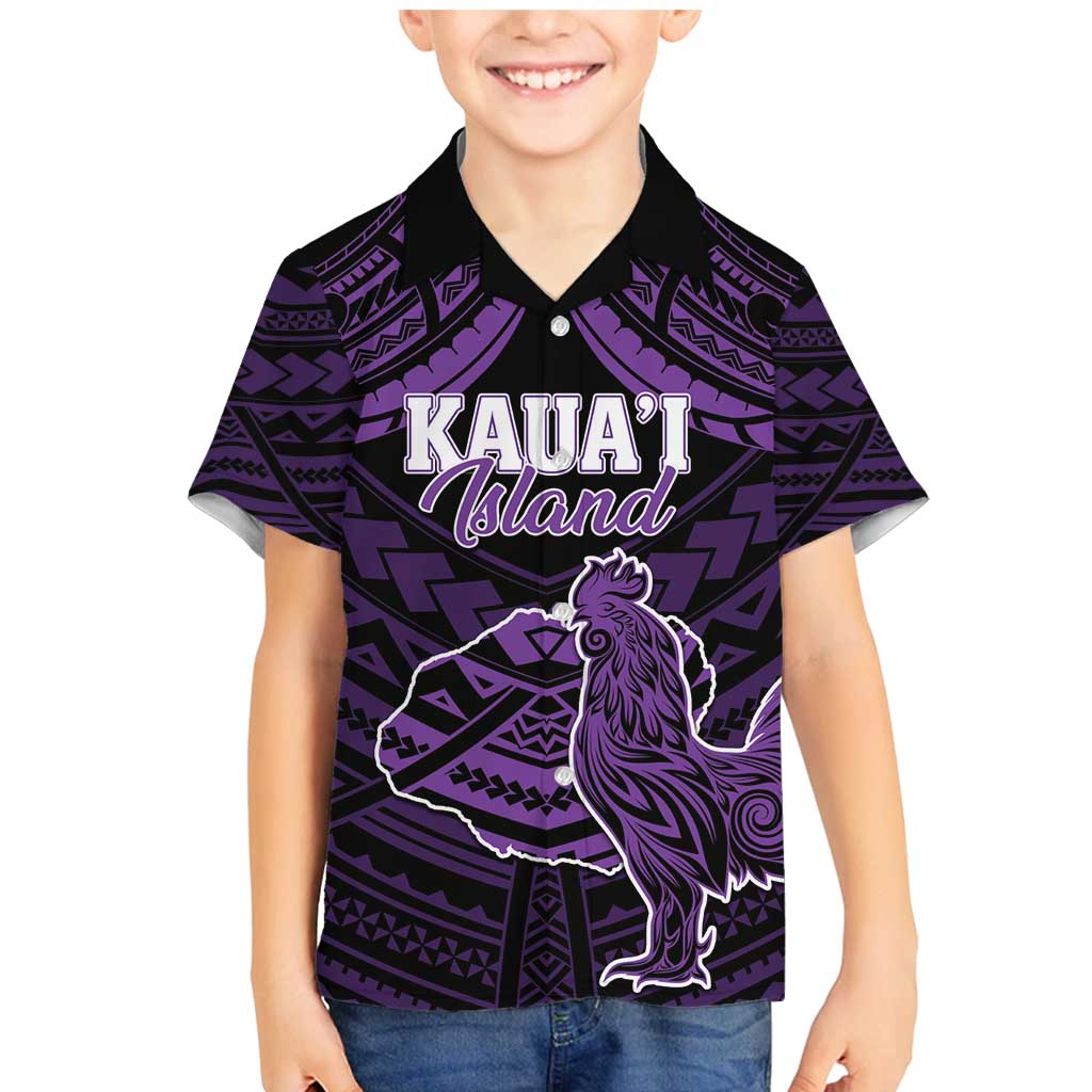 Personalised Hawaii Kauai Island Family Matching Mermaid Dress and Hawaiian Shirt Rooster Tribal Tattoo Simple Style