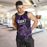 Personalised Hawaii Kauai Island Men Tank Top Rooster Tribal Tattoo Simple Style