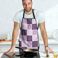 Lavender Manta Ray Hawaiian Quilt Motif Apron