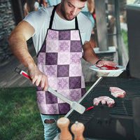Lavender Manta Ray Hawaiian Quilt Motif Apron