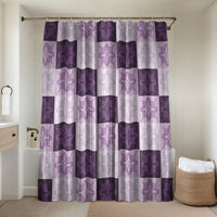 Lavender Manta Ray Hawaiian Quilt Motif Bathroom Set