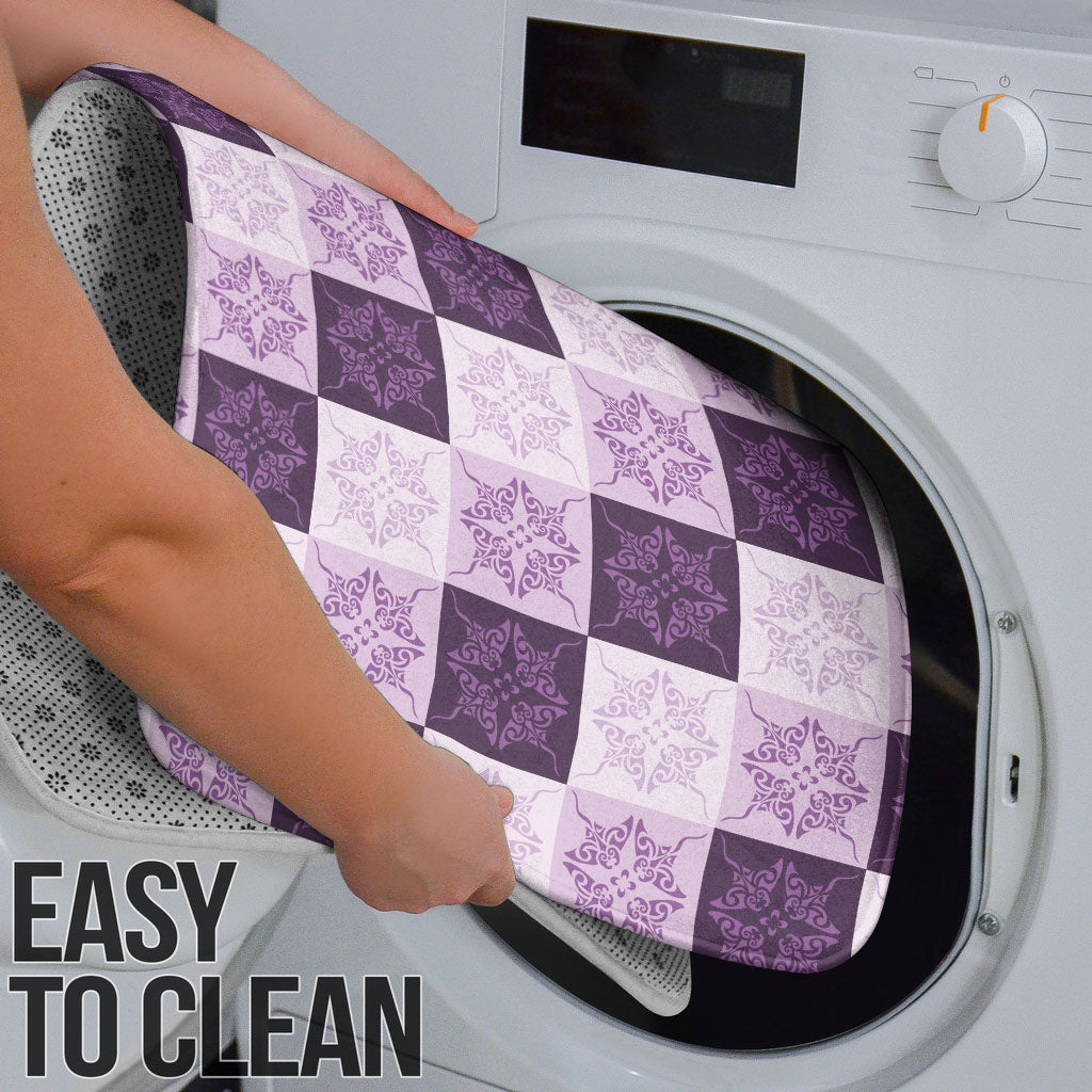 Lavender Manta Ray Hawaiian Quilt Motif Bathroom Set