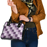 Lavender Manta Ray Hawaiian Quilt Motif Shoulder Handbag