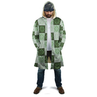 Sage Green Manta Ray Hawaiian Quilt Motif Cloak