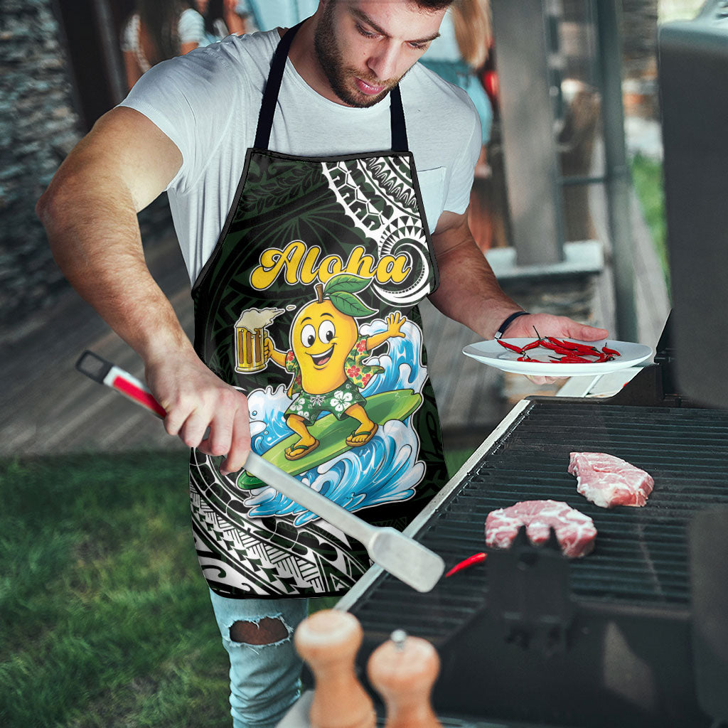 Aloha Hawaii Mango Surfing Apron Polynesian Style