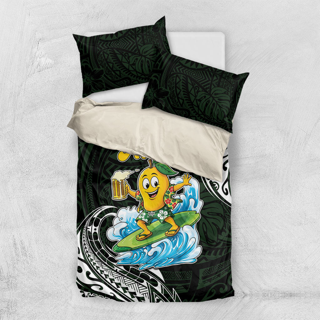 Aloha Hawaii Mango Surfing Bedding Set Polynesian Style