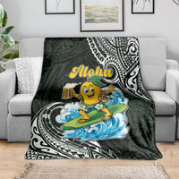 Aloha Hawaii Mango Surfing Blanket Polynesian Style
