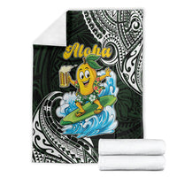 Aloha Hawaii Mango Surfing Blanket Polynesian Style