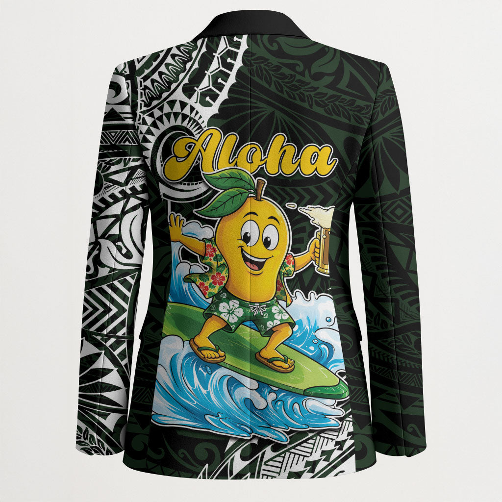 Aloha Hawaii Mango Surfing Blazer Polynesian Style