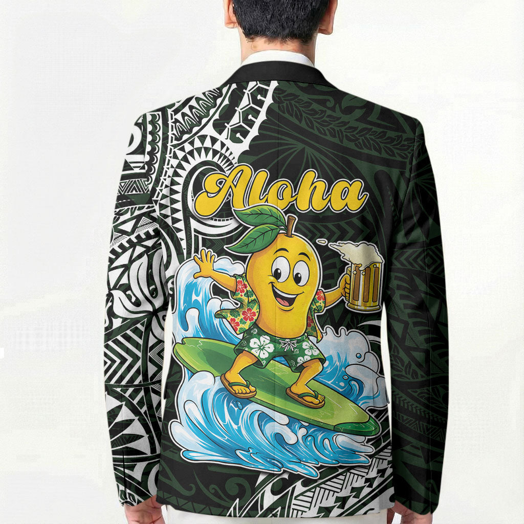 Aloha Hawaii Mango Surfing Blazer Polynesian Style