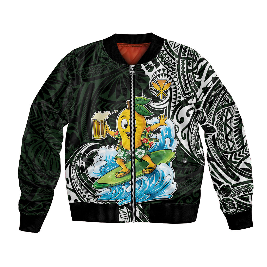 Aloha Hawaii Mango Surfing Bomber Jacket Polynesian Style