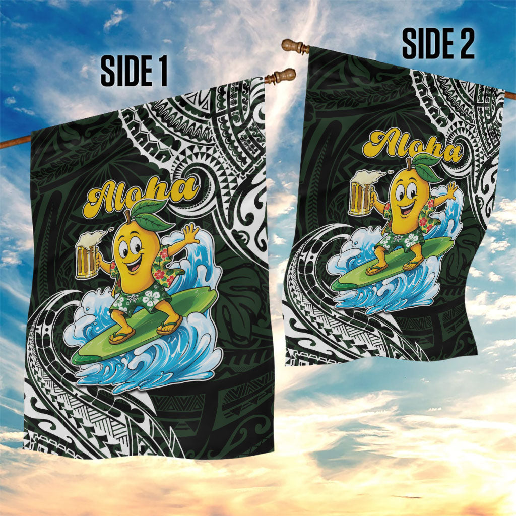 Aloha Hawaii Mango Surfing Garden Flag Polynesian Style