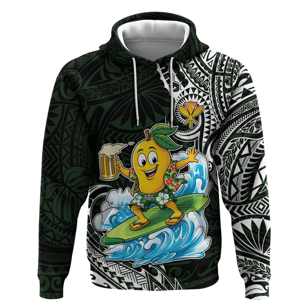 Aloha Hawaii Mango Surfing Hoodie Polynesian Style