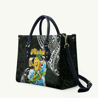 Aloha Hawaii Mango Surfing Leather Bag Polynesian Style