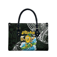 Aloha Hawaii Mango Surfing Leather Bag Polynesian Style
