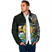 Aloha Hawaii Mango Surfing Padded Jacket Polynesian Style