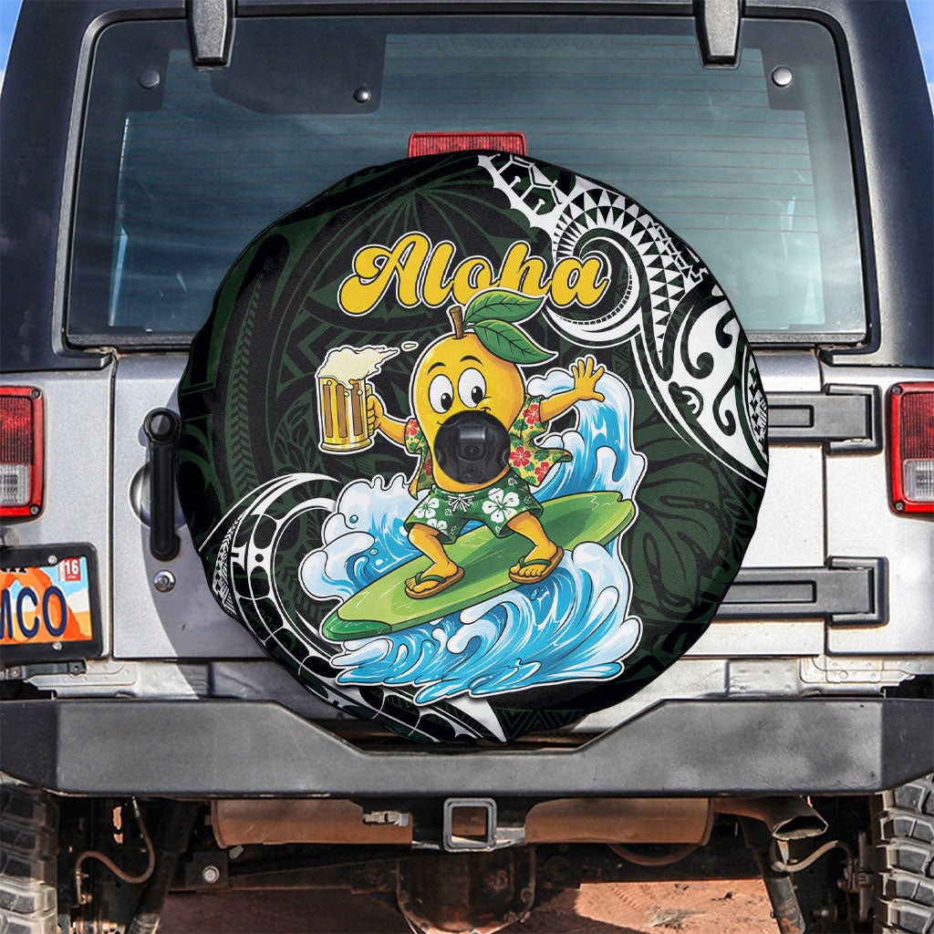 Aloha Hawaii Mango Surfing Spare Tire Cover Polynesian Style