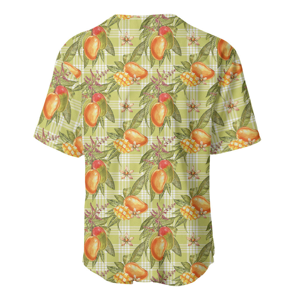 Vintage Hawaii Mango Baseball Jersey Yellow Green Hawaiian Palaka