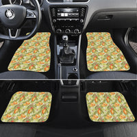 Vintage Hawaii Mango Car Mats Yellow Green Hawaiian Palaka