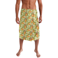 Vintage Hawaii Mango Lavalava Yellow Green Hawaiian Palaka