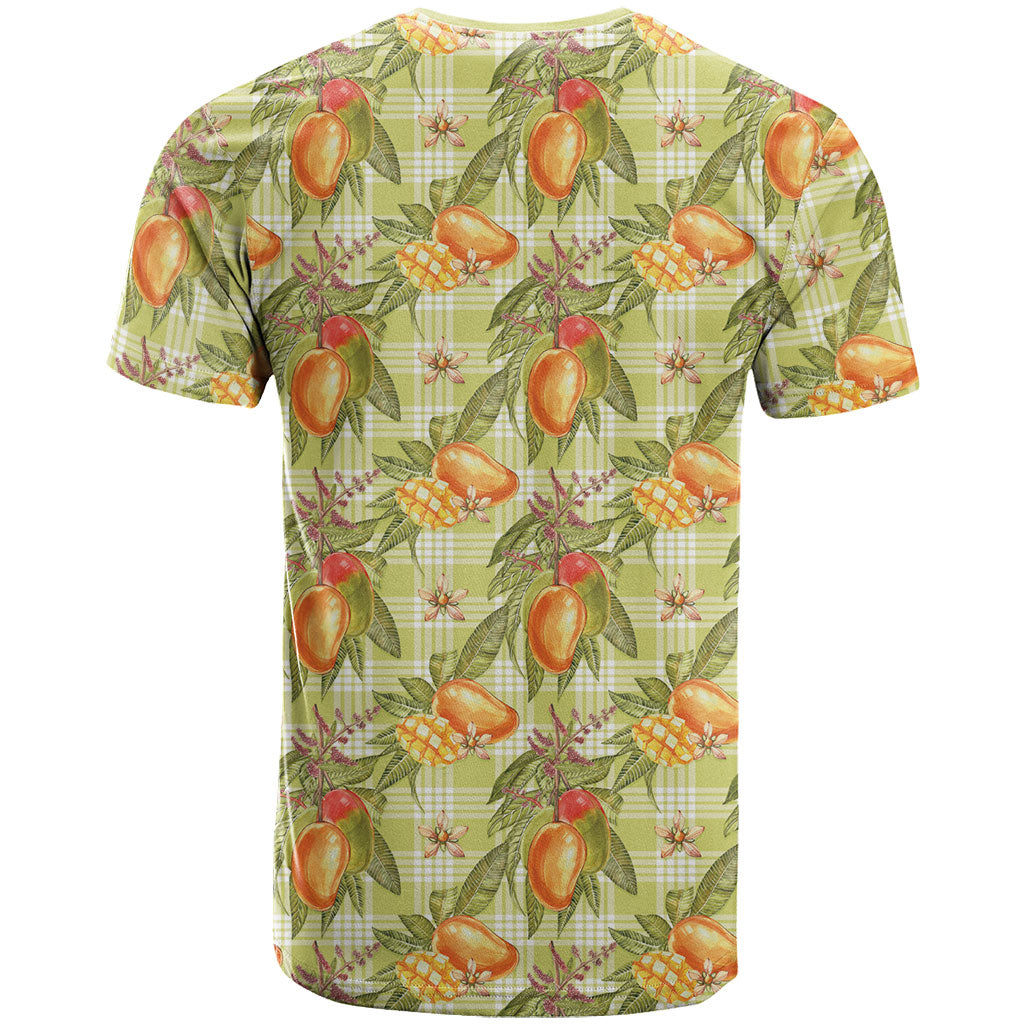 Vintage Hawaii Mango T Shirt Yellow Green Hawaiian Palaka