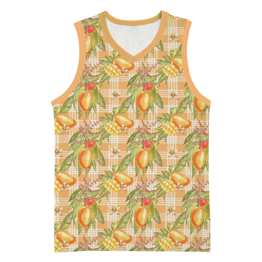 Vintage Hawaii Mango Basketball Jersey Coral Hawaiian Palaka