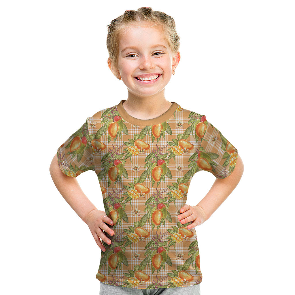Vintage Hawaii Mango Kid T Shirt Coral Hawaiian Palaka
