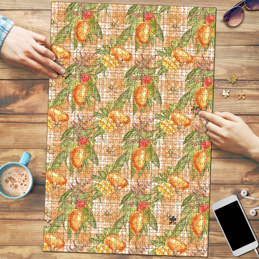 Vintage Hawaii Mango Puzzle Coral Hawaiian Palaka