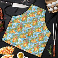 Vintage Hawaii Mango Apron Blue Hawaiian Palaka