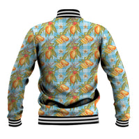 Vintage Hawaii Mango Baseball Jacket Blue Hawaiian Palaka