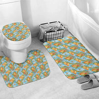 Vintage Hawaii Mango Bathroom Set Blue Hawaiian Palaka