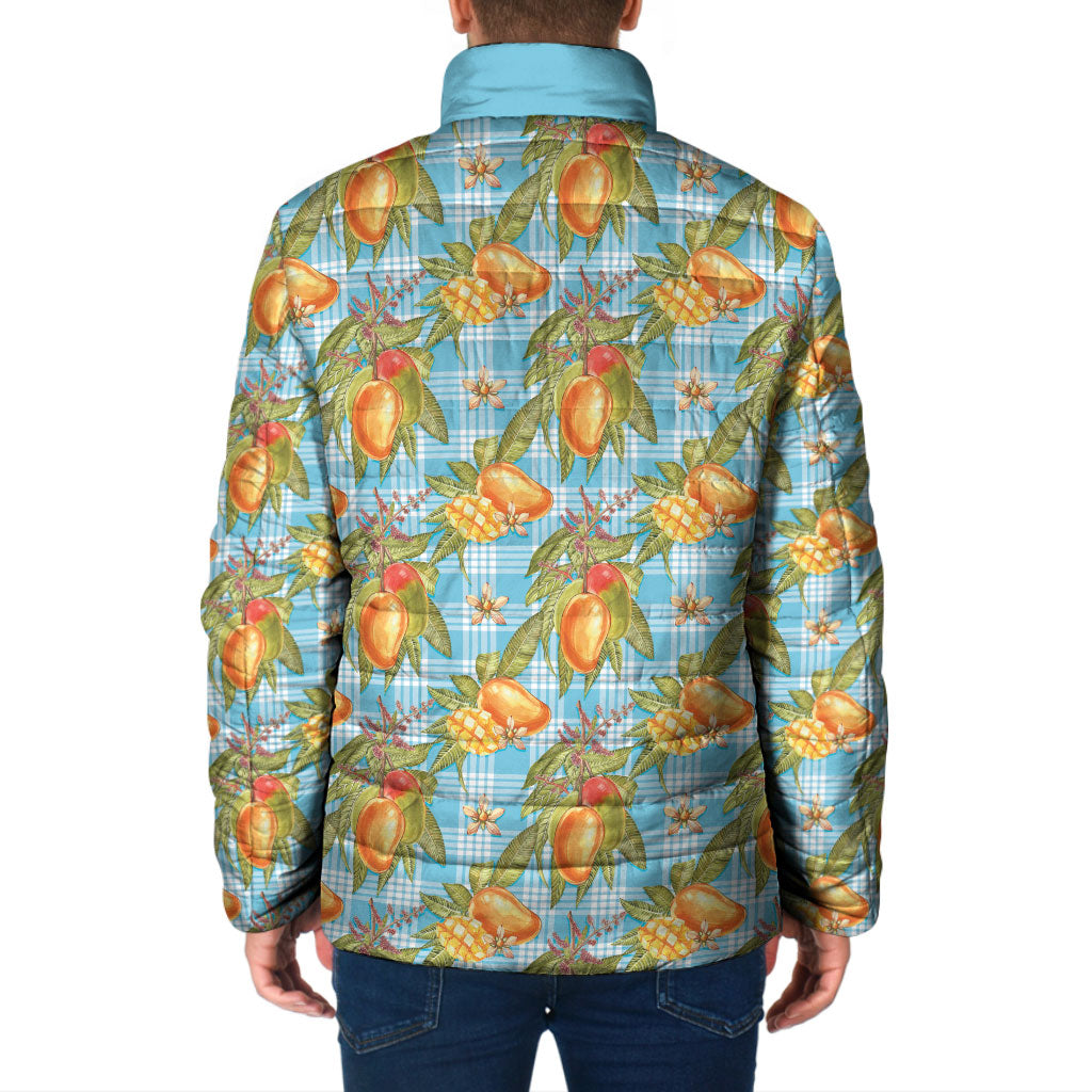 Vintage Hawaii Mango Padded Jacket Blue Hawaiian Palaka