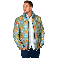 Vintage Hawaii Mango Padded Jacket Blue Hawaiian Palaka