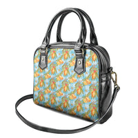 Vintage Hawaii Mango Shoulder Handbag Blue Hawaiian Palaka