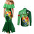 Personalized Tonga Couples Matching Mermaid Dress and Long Sleeve Button Shirts Coat Of Arms Haapai With Ngatu Pattern LT05 - Polynesian Pride