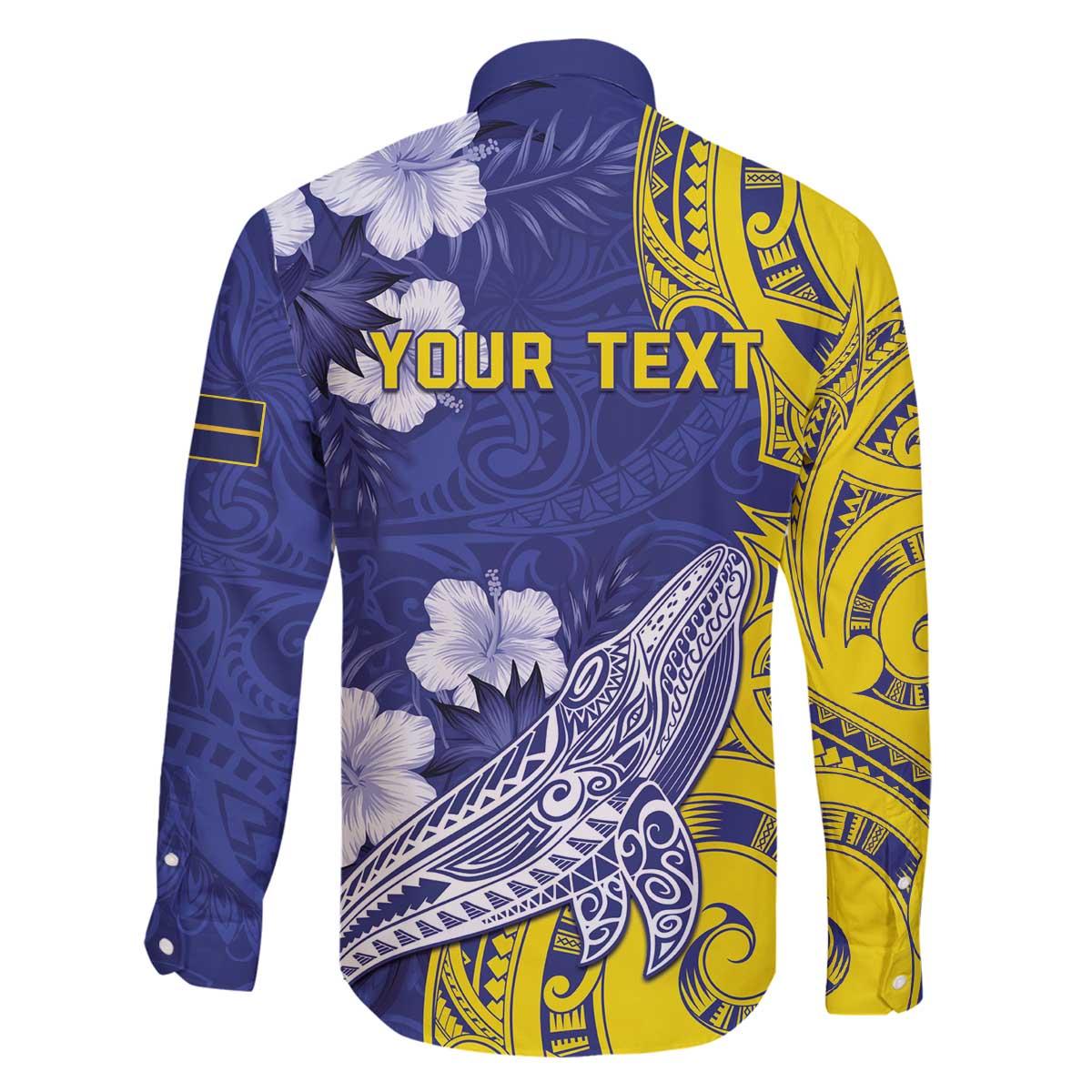 Personalised Nauru 92nd Anniversary Of Angam Family Matching Off Shoulder Short Dress and Hawaiian Shirt Polynesian Whale Pattern