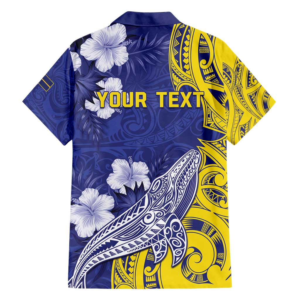 Personalised Nauru 92nd Anniversary Of Angam Family Matching Short Sleeve Bodycon Dress and Hawaiian Shirt Polynesian Whale Pattern