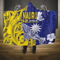 Nauru 92nd Anniversary Of Angam Hooded Blanket Polynesian Whale Pattern LT05 - Polynesian Pride