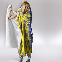 Nauru 92nd Anniversary Of Angam Hooded Blanket Polynesian Whale Pattern LT05 - Polynesian Pride