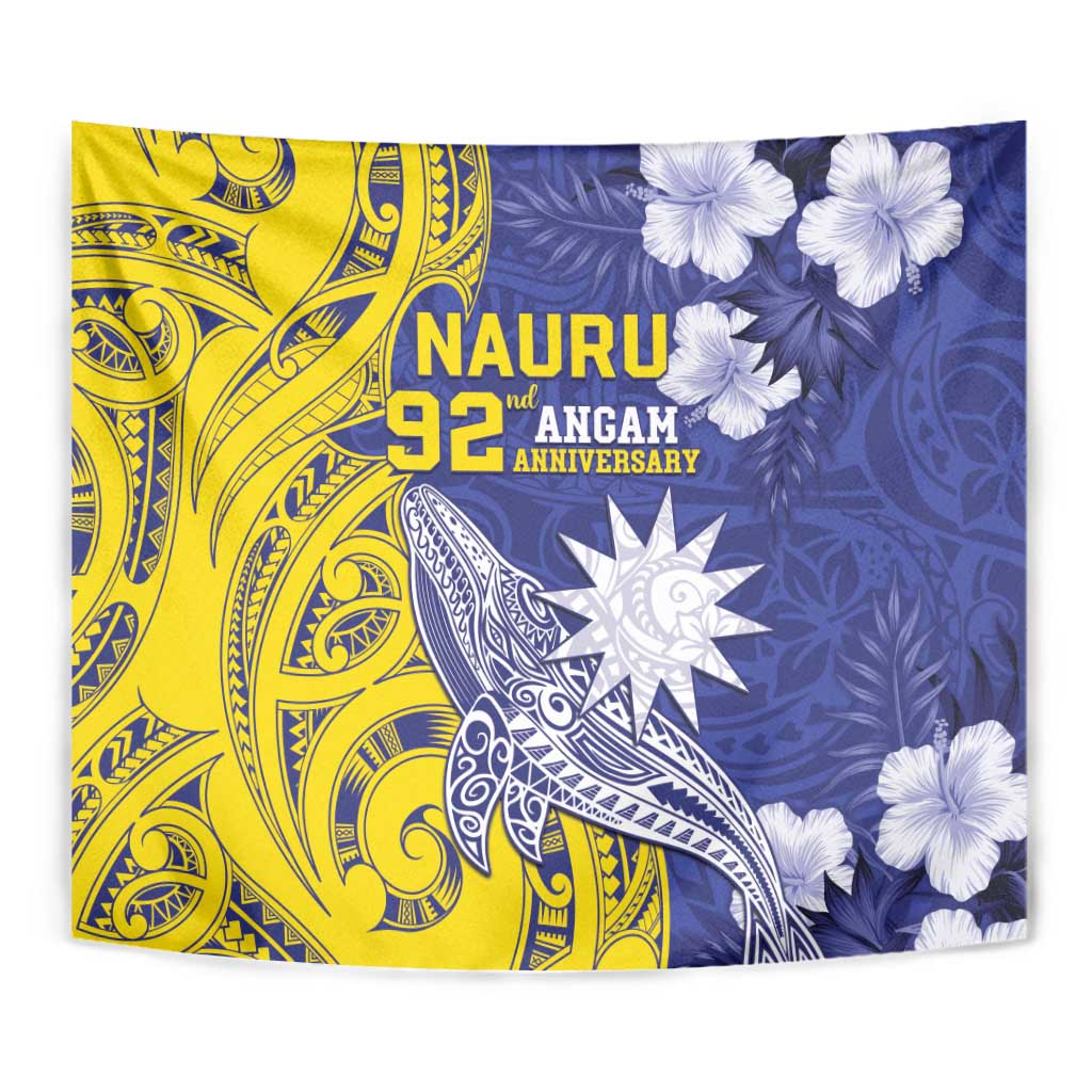 Nauru 92nd Anniversary Of Angam Tapestry Polynesian Whale Pattern