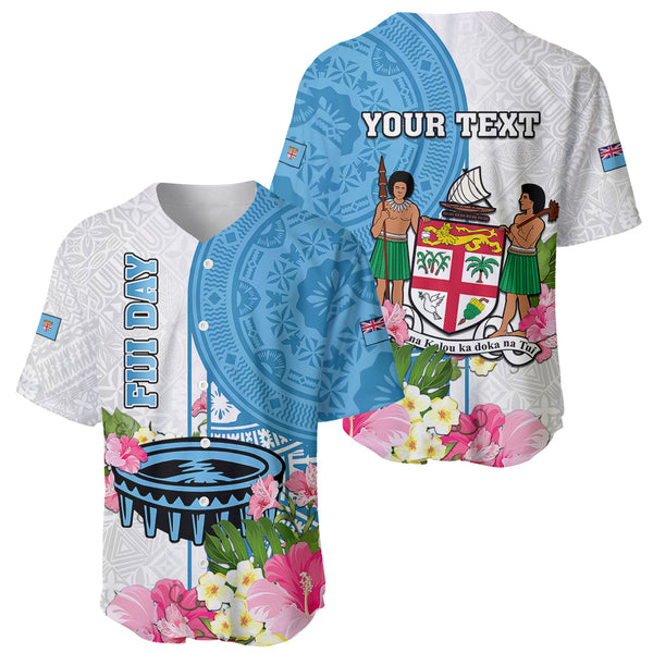 Fiji Suva Masi Pattern Personalised Baseball Jacket Claw Style LT7 main image 1