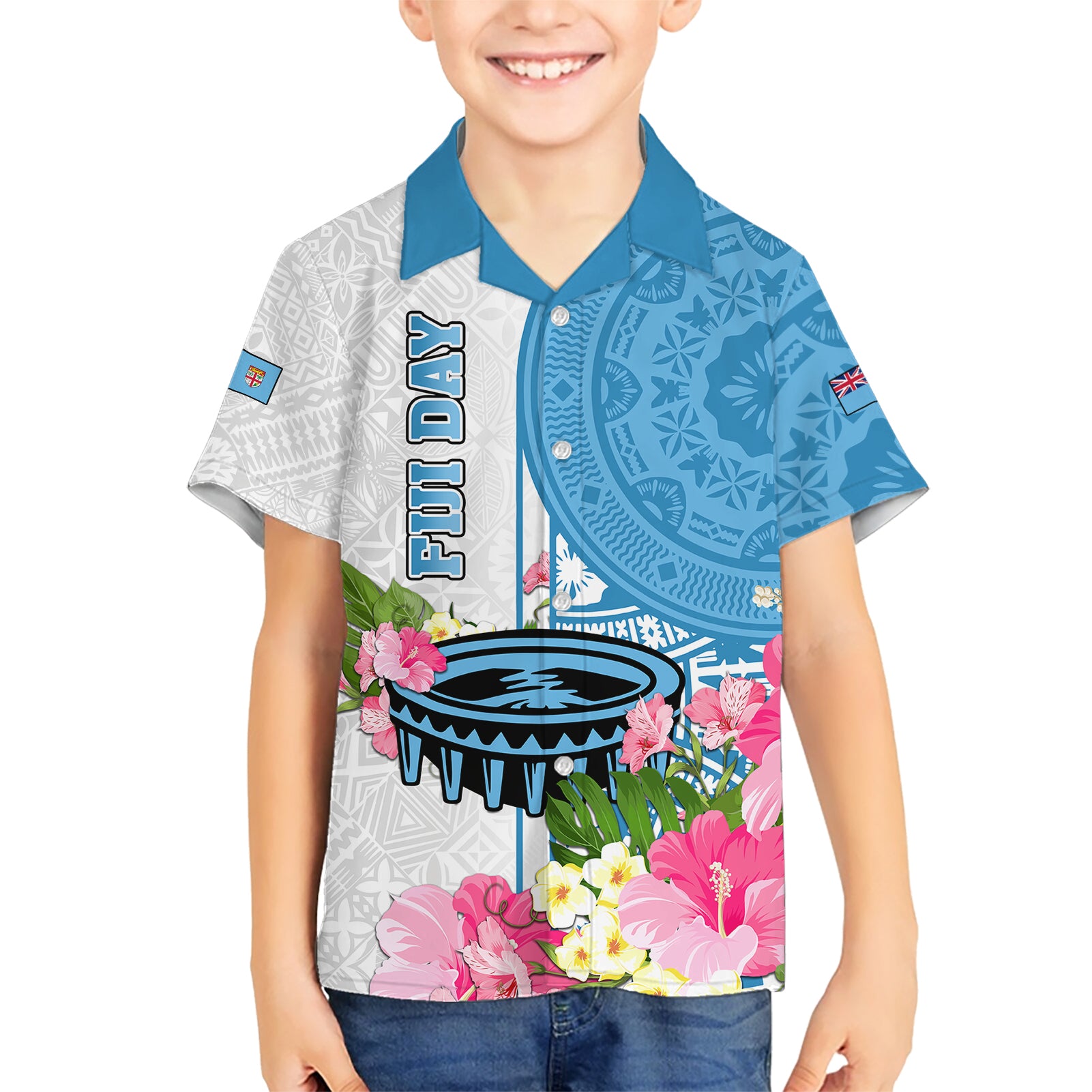personalized-fiji-day-kid-hawaiian-shirt-tanoa-hibiscus-fijian-tapa-masi-pattern