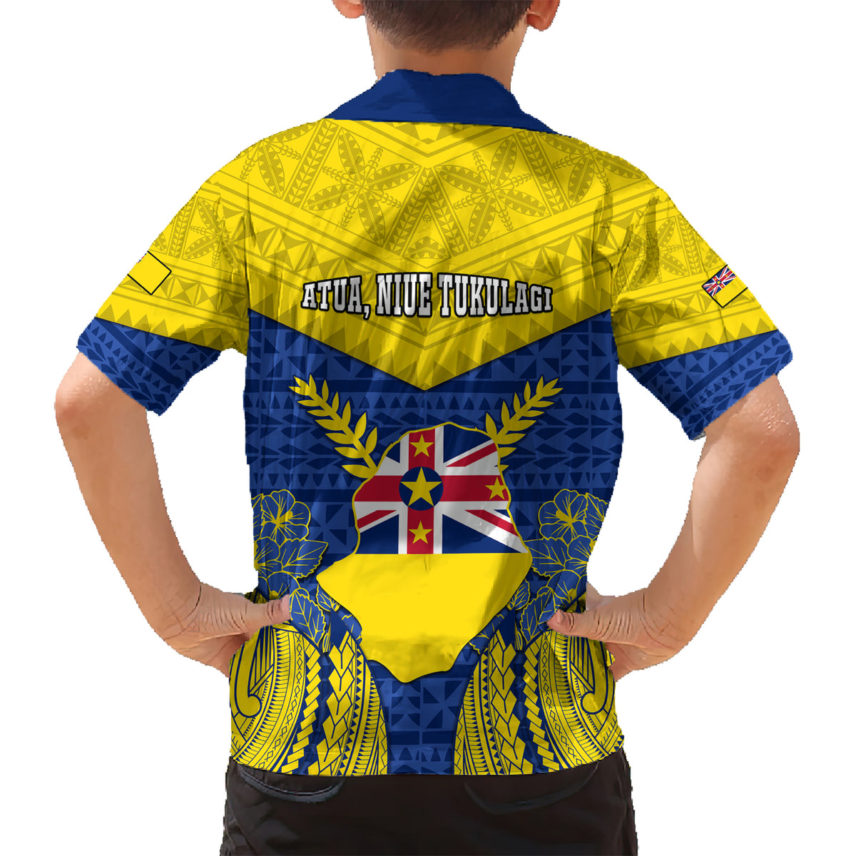 niue-constitution-day-hawaiian-shirt-coat-of-arms-niuean-hiapo-pattern