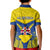 Niue Constitution Day Kid Polo Shirt Coat Of Arms Niuean Hiapo Pattern LT05 - Polynesian Pride
