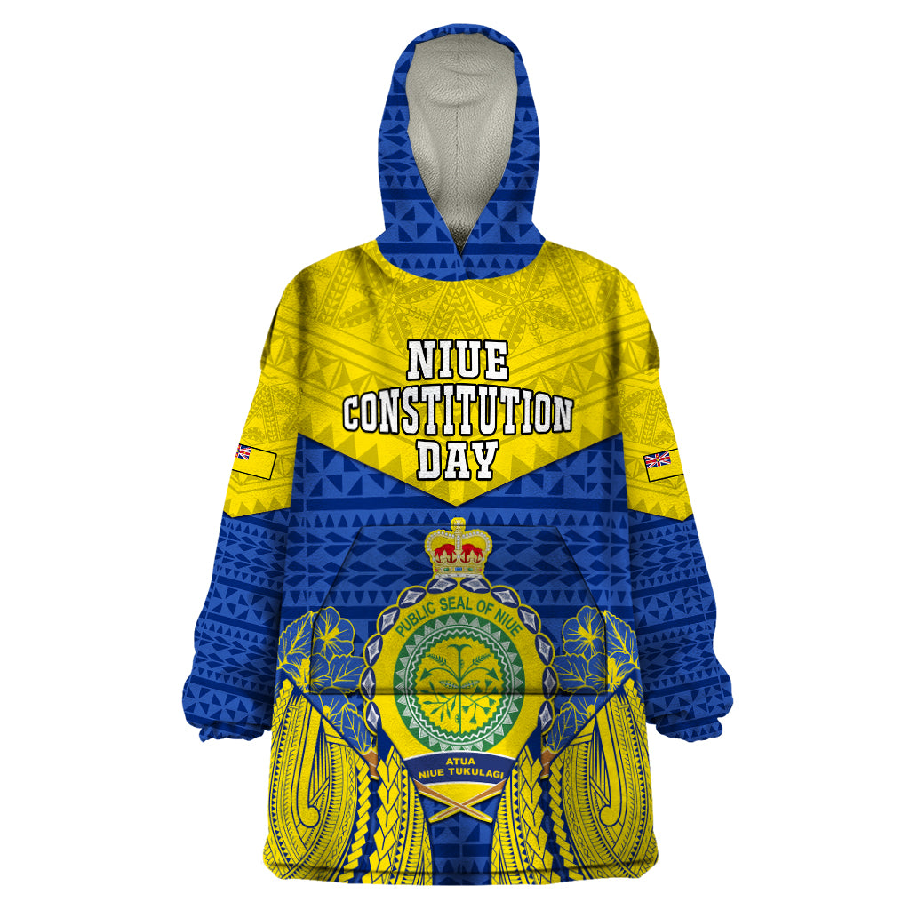 personalized-niue-constitution-day-wearable-blanket-hoodie-coat-of-arms-niuean-hiapo-pattern