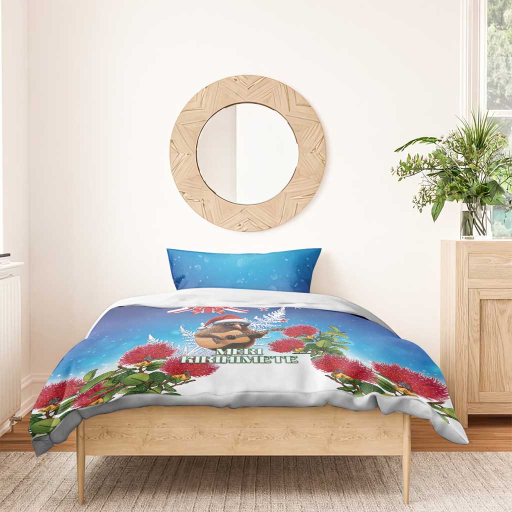 New Zealand Kiwi Christmas Bedding Set Xmas Vibe