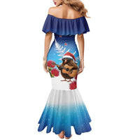 New Zealand Kiwi Christmas Family Matching Mermaid Dress and Hawaiian Shirt Xmas Vibe
