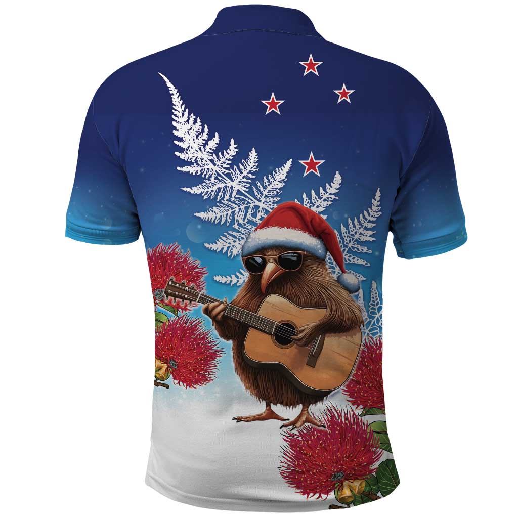 New Zealand Kiwi Christmas Polo Shirt Xmas Vibe LT05 - Polynesian Pride