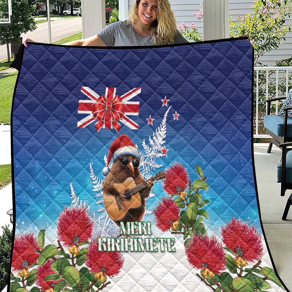 New Zealand Kiwi Christmas Quilt Xmas Vibe LT05 Blue - Polynesian Pride